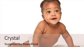  Presentation with african american baby - PPT layouts enhanced with old african american baby boy background and a coral colored foreground