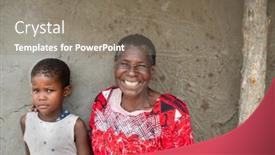  Presentation with old map south africa - Amazing slides having old-african-woman backdrop and a gray colored foreground