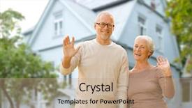  Presentation with an old age abuse - PPT layouts having old age accommodation and real background and a coral colored foreground