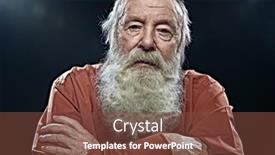  Presentation with old age - Presentation featuring old-age-concept-portrait background and a tawny brown colored foreground