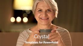  Presentation with old age - Theme enhanced with old-age-drink-and-people background and a coral colored foreground