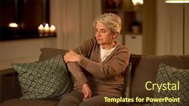  Presentation with old age - Amazing PPT layouts having old-age-health-problem backdrop and a tawny brown colored foreground