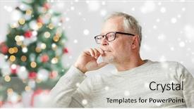  Presentation with old age - Colorful PPT layouts enhanced with old age holidays problem backdrop and a  colored foreground