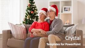  Presentation with old age - Amazing slide deck having old age homes - christmas holidays and people concept backdrop and a tawny brown colored foreground