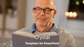  Presentation with old age - Colorful PPT theme enhanced with old-age-leisure-and-people backdrop and a coral colored foreground