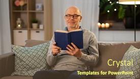  Presentation with old age - Audience pleasing PPT theme consisting of old-age-leisure-and-people backdrop and a tawny brown colored foreground