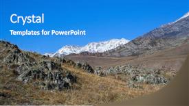  Presentation with russia - Cool new slides with old age theme - tract kalbak-tash in altai mountains backdrop and a cobalt blue colored foreground
