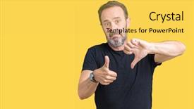  Presentation with conflict - PPT theme having  background and a  colored foreground