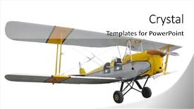  Presentation with moth - Amazing presentation having vintage planes - tiger moth isolated with clipping backdrop and a white colored foreground