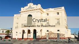  Presentation with cuba - Slides featuring old america - theater caridad in vidal park background and a lemonade colored foreground