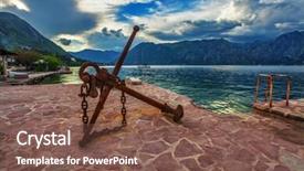  Presentation with anchor - Slide set featuring pet insurance claim form concept background and a light gray colored foreground