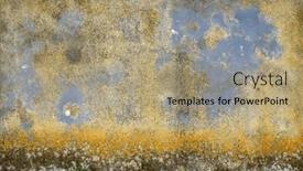  Presentation with moss - Presentation theme featuring old-and-moldy-painted-wall background and a coral colored foreground