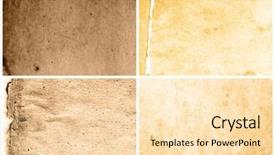  Presentation with old paper - Amazing theme having old and worn paper texture backdrop and a  colored foreground