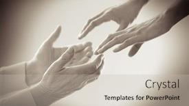  Presentation with holding hands old young - Amazing slides having old-and-young-holding-hands backdrop and a soft green colored foreground