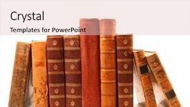  Presentation with old book - Presentation with old antique books background and a lemonade colored foreground