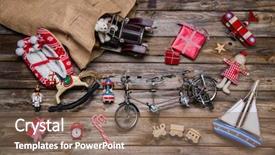  Presentation with old wood - Amazing presentation having old antique children toys - decoration backdrop and a violet colored foreground