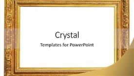  Presentation with old white antique frame - Amazing slide set having old antique gold frame backdrop and a white colored foreground