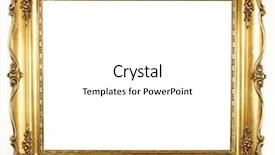 Presentation with antique - Audience pleasing presentation theme consisting of old antique gold frame backdrop and a white colored foreground