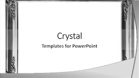  Presentation with old white antique frame - Beautiful presentation theme featuring old antique silver frame backdrop and a white colored foreground