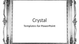  Presentation with old white antique frame - Cool new PPT theme with old antique silver frame backdrop and a white colored foreground