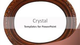  Presentation with old white antique frame - Colorful PPT theme enhanced with old antique wooden frame over white with clipping path backdrop and a white colored foreground