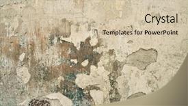  Presentation with aged - Beautiful slide deck featuring old architecture - aged wall background texture backdrop and a soft green colored foreground