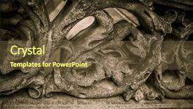  Presentation with close up view of the compass on old paper - Cool new theme with old architecture detail close-up backdrop and a tawny brown colored foreground