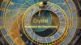  Presentation with prague astronomical clock - Slide deck enhanced with old-astronomical-clock-in-prague background and a tawny brown colored foreground