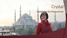  Presentation with ayasofya mosque - PPT theme enhanced with old ayasofya blue mosque background and a cream colored foreground