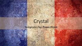  Presentation with france history - Presentation featuring old bad history - grunge flag of france background and a lemonade colored foreground