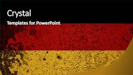  Presentation with flag - Theme consisting of old bad history - grunge germany flag flag series background and a black colored foreground