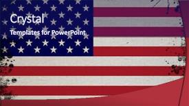  Presentation with pakistan and usa flag togetter - PPT theme featuring old bad history - retro flag of usa flag background and a navy blue colored foreground