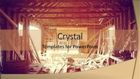  Presentation with barn - Amazing presentation design having old barn in alberta with instagram effect backdrop and a coral colored foreground