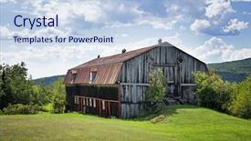  Presentation with nationalism quebec - Amazing slide deck having old barn la malbaie quebec backdrop and a sky blue colored foreground