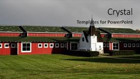  Presentation with barn - PPT layouts consisting of old barn background and a light gray colored foreground