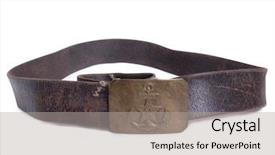  Presentation with naval - Presentation design enhanced with old belt from russian naval background and a light gray colored foreground