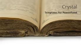  Presentation with old bible - Audience pleasing slides consisting of old bible backdrop and a coral colored foreground