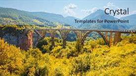  Presentation with view of the old port - Amazing presentation theme having old big bridge durdevica view backdrop and a light blue colored foreground