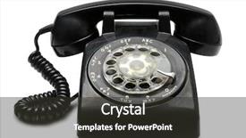  Presentation with path - Theme featuring old black rotary phone background and a dark gray colored foreground