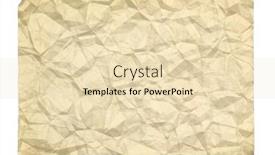  Presentation with old crumpled paper - Cool new PPT theme with old-blank-crumpled-paper backdrop and a lemonade colored foreground