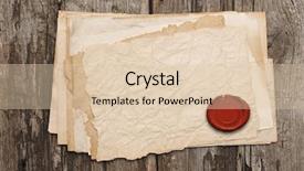  Presentation with old paper - Slide set enhanced with old blank paper with wax background and a lemonade colored foreground