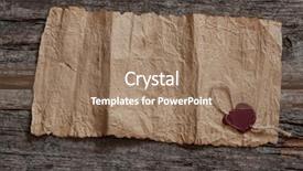  Presentation with parchment paper - Amazing slide deck having old blank parchment paper backdrop and a coral colored foreground