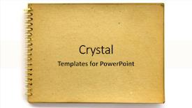  Presentation with old diary - Slides consisting of old blank sketch book isolated background and a yellow colored foreground