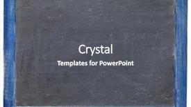  Presentation with slate - Amazing PPT layouts having old blank slate blackboard in blue grunge wood frame isolated on white backdrop and a dark gray colored foreground