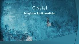  Presentation with plaster - PPT layouts consisting of old-blue-concrete-background-grungy background and a ocean colored foreground