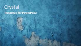  Presentation with plaster - Presentation theme enhanced with old-blue-concrete-background-grungy background and a teal colored foreground