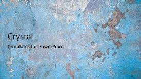  Presentation with blue marble - Cool new slide deck with old blue concrete background texture backdrop and a light blue colored foreground