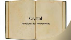  Presentation with ancient book - Colorful presentation theme enhanced with old book ancient book isolated backdrop and a soft green colored foreground