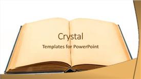  Presentation with ancient book - Audience pleasing PPT theme consisting of old book ancient book backdrop and a cream colored foreground