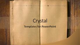  Presentation with ancient book - Amazing presentation theme having old book ancient book on wood wall backdrop and a coral colored foreground